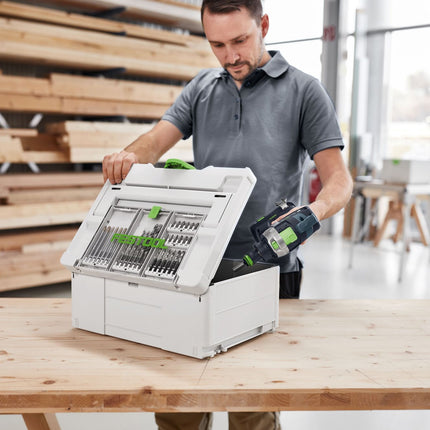 Cassette de perçage Festool BKS SYS3 D4-10 CE/S (577397) pour perceuse à percussion sans fil Festool avec support FastFix et mandrin WH-CE CENTROTEC