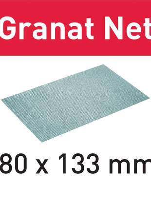 Festool STF 80x133 P100 GR NET/50 mesh abrasif Garnet Net (203286) pour RTS 400, RTSC 400, RS 400, RS 4, LS 130, HSK-A 80x130, HSK 80x133