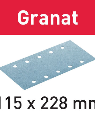 Festool STF 115X228 P120 GR/100 bandes abrasives grenat (498947) pour RS 200, RS 2, RS 100, RS 100 C, RS 1, RS 1 C, HSK-A 115 x 226