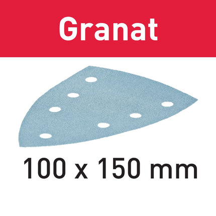 Festool STF DELTA/7 P150 GR/100 feuille abrasive grenat (497139) pour DTS 400, DTSC 400, DS 400