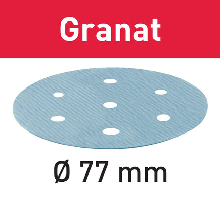 Festool STF D 77/6 P1500 GR/50 disque abrasif grenat (498932) pour LEX 3 77