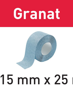 Rouleau abrasif Festool 115x25m P180 GR grenat (201109) pour abrasifs manuels