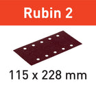 Festool STF 115X228 P180 RU2/50 bandes abrasives Ruby 2 (499036) pour RS 200, RS 2, RS 100, RS 100 C, RS 1, RS 1 C, HSK-A 115 x 226
