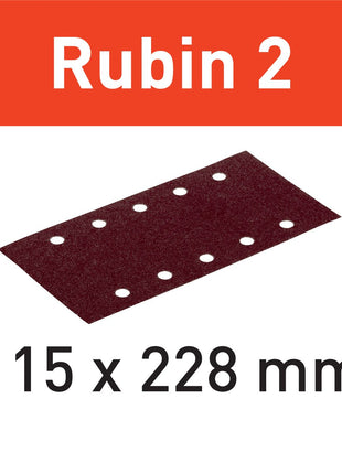 Festool STF 115X228 P180 RU2/50 bandes abrasives Ruby 2 (499036) pour RS 200, RS 2, RS 100, RS 100 C, RS 1, RS 1 C, HSK-A 115 x 226