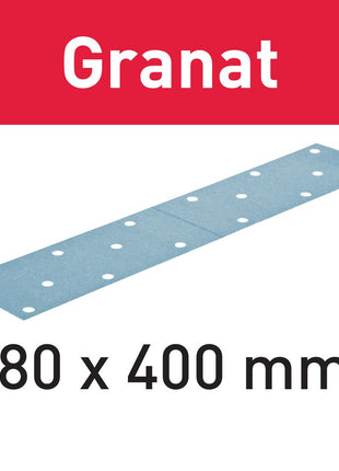 Festool STF 80x400 P180 GR/50 bandes abrasives grenat (497162) pour LRS 400, HSK-A 80x400 / 80x200