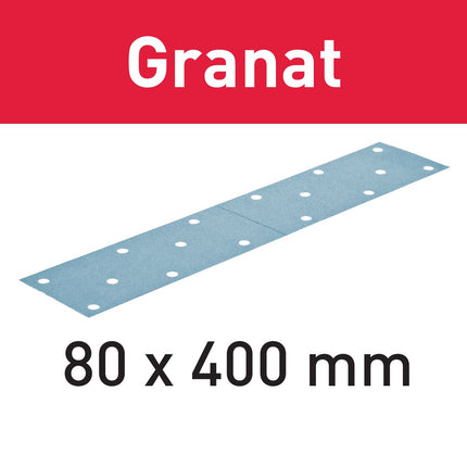 Festool STF 80x400 P180 GR/50 bandes abrasives grenat (497162) pour LRS 400, HSK-A 80x400 / 80x200