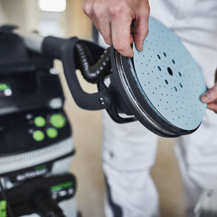 Festool STF D225/128 P320 GR/5 disque abrasif grenat (205669) pour ponceuses à col long PLANEX LHS 2 225 EQ(I), PLANEX 225 EQ, PLANEX LHS-E 225 easy, PLANEX LHS 2-M 225 EQ