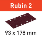 Bandes abrasives Festool STF 93X178/8 P40 RU2/50 Ruby 2 (499185) pour RS 300, RS 3, LRS 93