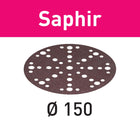 Festool STF-D150/48 P80 SA/25 disque abrasif saphir (575197) pour RO 150, ES 150, ETS 150, ETS EC 150, LEX 150, WTS 150, HSK-D 150