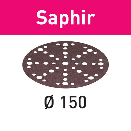 Festool STF-D150/48 P80 SA/25 disque abrasif saphir (575197) pour RO 150, ES 150, ETS 150, ETS EC 150, LEX 150, WTS 150, HSK-D 150