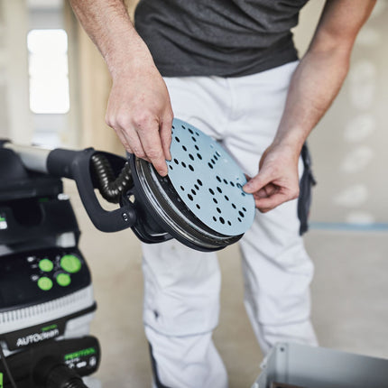 Festool STF D225/128 P80 GR/5 disque abrasif grenat (205665) pour ponceuses à col long PLANEX LHS 2 225 EQ(I), PLANEX 225 EQ, PLANEX LHS-E 225 easy, PLANEX LHS 2-M 225 EQ