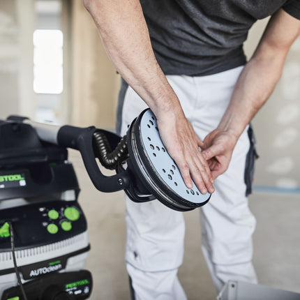 Festool STF D225/128 P80 GR/5 disque abrasif grenat (205665) pour ponceuses à col long PLANEX LHS 2 225 EQ(I), PLANEX 225 EQ, PLANEX LHS-E 225 easy, PLANEX LHS 2-M 225 EQ