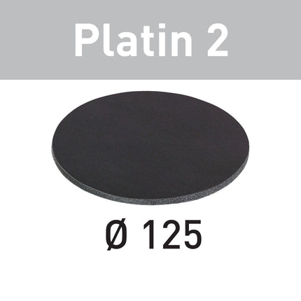Festool STF D125/0 S2000 PL2/15 disque abrasif Platinum 2 (492376) pour RO 125, ES 125, ETS 125, ETSC 125, ES-ETS 125, ES-ETSC 125, ETS EC 125, LEX 125