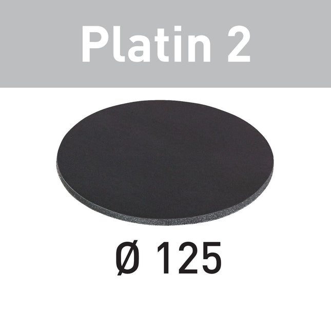 Festool STF D125/0 S4000 PL2/15 disque abrasif Platinum 2 (492377) pour RO 125, ES 125, ETS 125, ETSC 125, ES-ETS 125, ES-ETSC 125, ETS EC 125, LEX 125