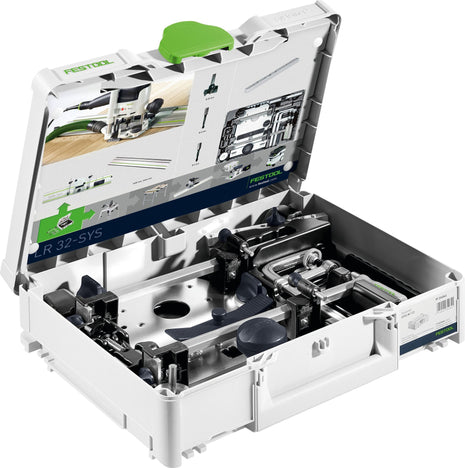 Kit de perçage de rangées de trous Festool LR 32-SYS (576799) pour OF 900, OF 1000, OF 1010, OF 1010 R, OF 1400 dans le système de rangées de trous FS-LR 32