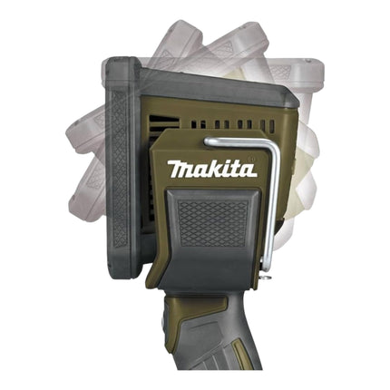 Makita DML 812 G1 Projecteur portatif sans fil 18 V 1250 lm LED Olive Grn Outdoor Adventure Edition spéciale + 1x batterie 6,0 Ah - sans chargeur