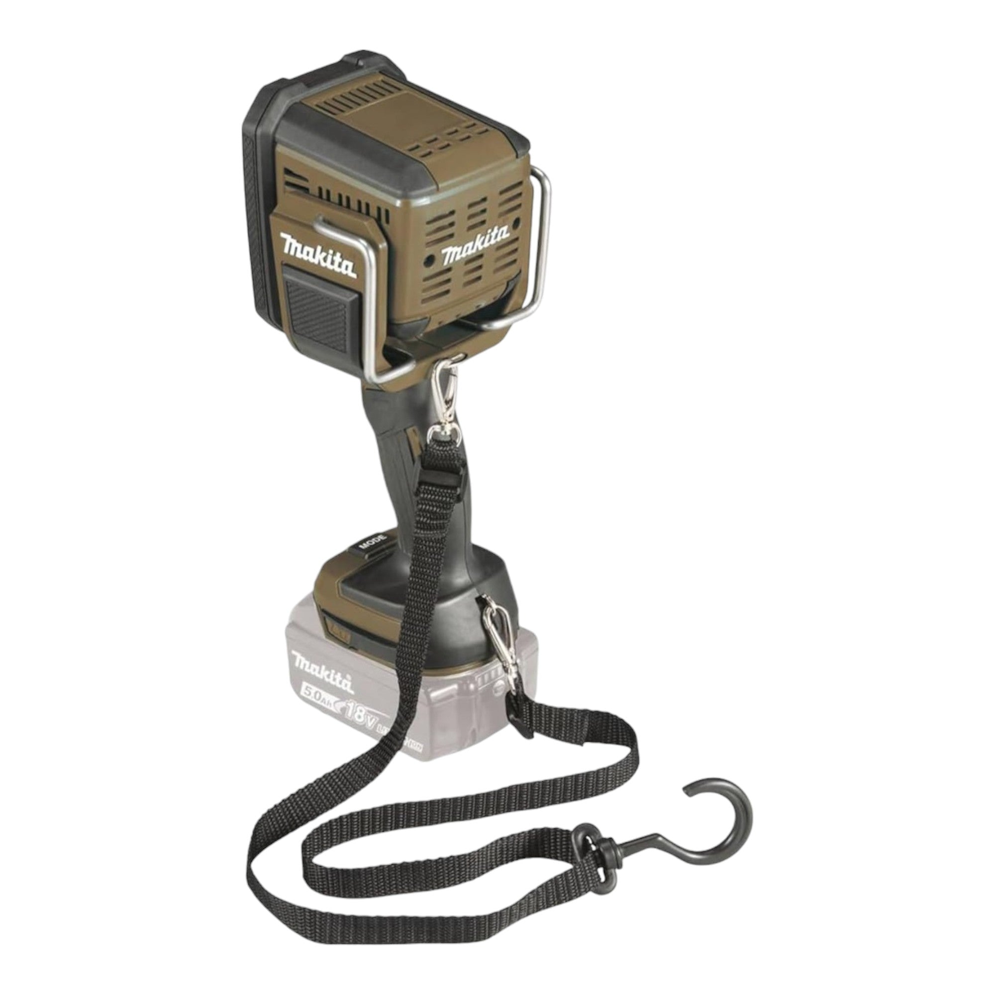 Makita DML 812 SG Akku Handstrahler 18 V 1250 lm LED Olive Gruen Outdoor Adventure Sonderedition 2x Akku 6 0 Ah Ladegeraet 3 - toolbrothers