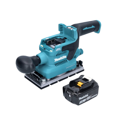 Makita DBO 380 F1 Akku Schwingschleifer 18 V 93 x 185 mm Brushless + 1x Akku 3,0 Ah - ohne Ladegerät