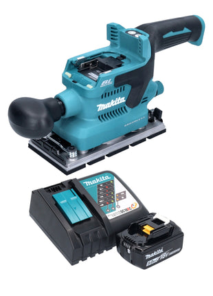 Makita DBO 380 RT1 akumulatorowa szlifierka oscylacyjna 18 V 93 x 185 mm bezszczotkowa + 1x akumulator 5,0 Ah + ładowarka