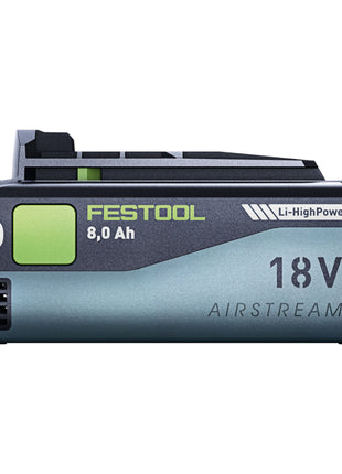 Festool kit batterie 3x BP 18 Li 8,0 HP-ASI Batterie 18 V 8,0 Ah ( 3x 577323 ) 8000 mAh Li-ion avec indicateur de charge