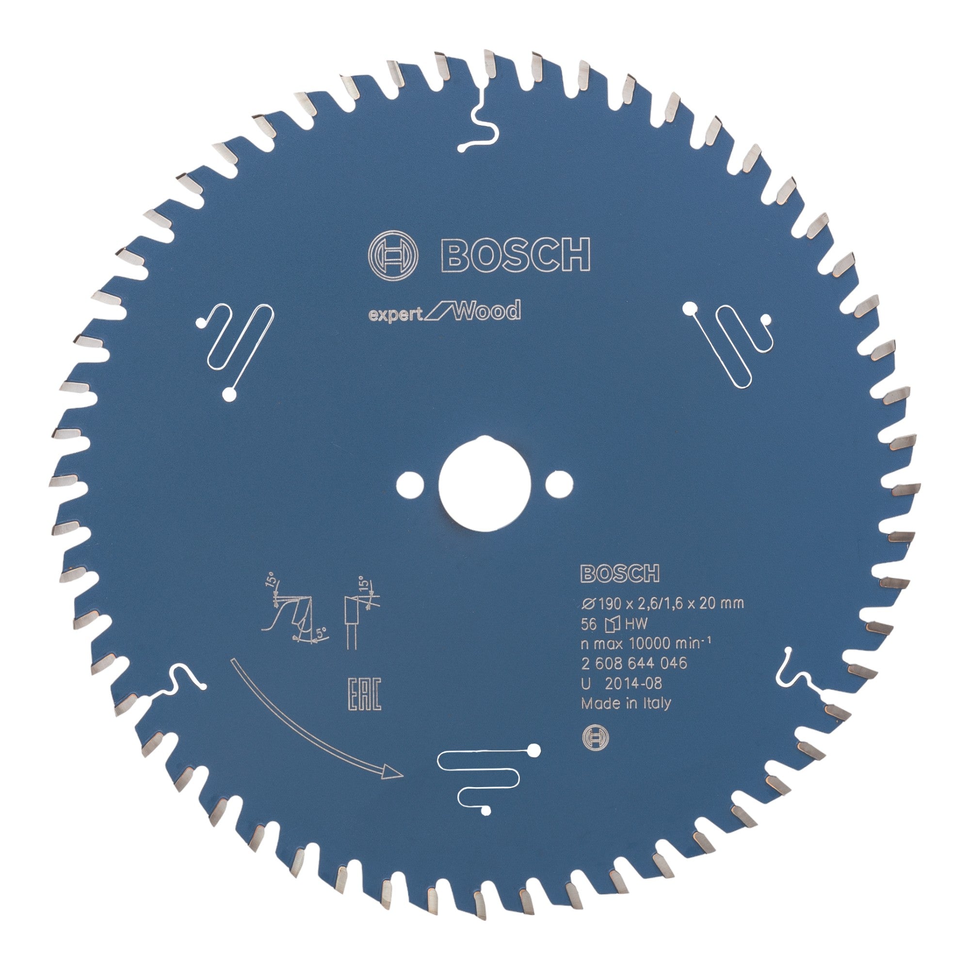 Bosch Expert for Wood Kreissaegeblatt 190 x 20 x 2 6 mm 56 Zaehne fuer Holz 2608644046  0 - toolbrothers