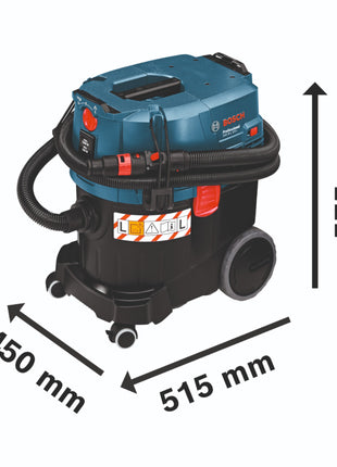 Bosch GAS 35 L SFC+ Profesjonalny odkurzacz do pracy na mokro/sucho 1200 W 35 l klasa pyłowa L ( 06019C3000 )