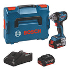 Bosch GDS 18 V HC Visseuse à chocs sans fil 330 Nm ( 06019L5003 ) + L-Boxx + 2x batterie 5,0 Ah + chargeur