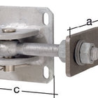 GAH Paumelle de porte 146x60x100x100mm ( 3000200669 )