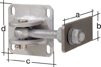 GAH Paumelle de porte 146x60x100x100mm ( 3000200669 )