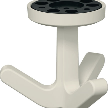 Crochet triple HEWI série 477 mat, élastique (3000207490)