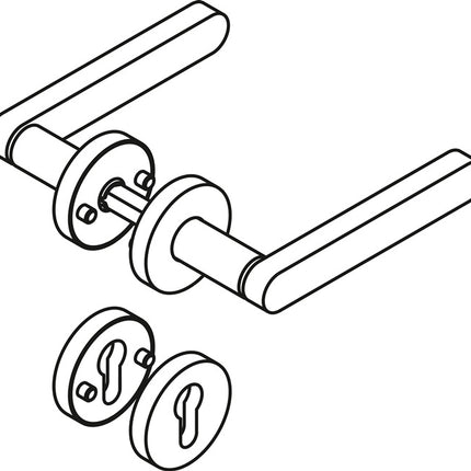 Garniture à rosette HEWI 270XAH01.130 Acier inoxydable ( 3000207491 )