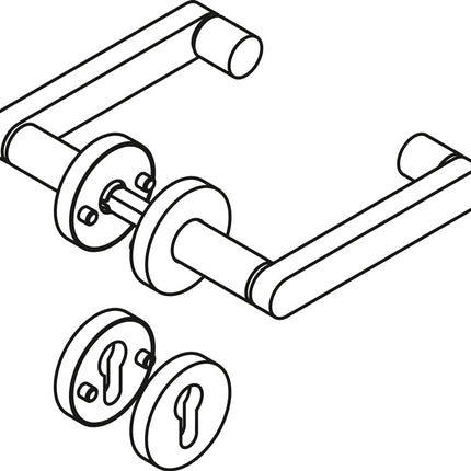 Garniture à rosette HEWI 270XAH01.230 Acier inoxydable ( 3000207494 )