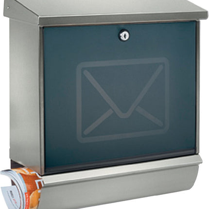BURG-WÄCHTER Boîte aux lettres Lucca-Set 3713 Ni Letter hauteur 440 mm largeur 380 mm profondeur 148 mm ( 3000253212 )
