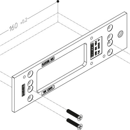 Plaque de montage GEZE argent (3000255099)