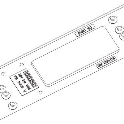 Plaque de montage GEZE argent (3000255099)