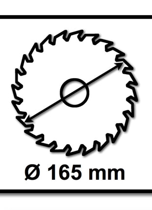 Makita M-FORCE Kreissägeblatt für Holz 165 x 20 x 2 mm 24 Zähne ( B-32007 ) - Toolbrothers