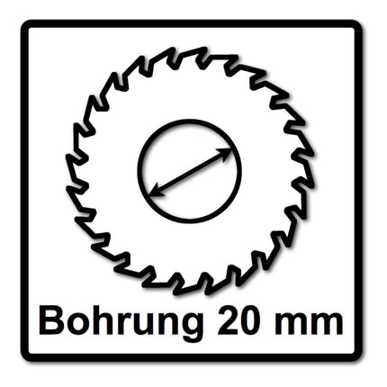Makita M-FORCE Kreissägeblatt für Holz 165 x 20 x 2 mm 24 Zähne ( B-32007 ) - Toolbrothers