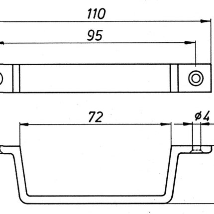Poignée DENI longueur 150 mm largeur 21 mm (3000259216)