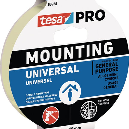TESA ruban de montage Mounting PRO Universal 66958 blanc (3000265495)