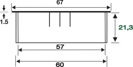 BMB Passage de câbles EXIT R Zamak aspect inox ( 3000271395 )