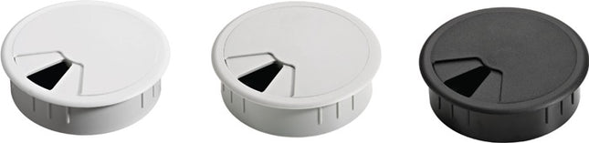 HETTICH Passage de câble plastique chrome mat ( 3000271824 )