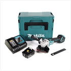 Makita DGA 513 RM1J Akku Winkelschleifer 18 V 125mm Brushless + 1x Akku 4,0Ah + Ladegerät + Makpac - Toolbrothers