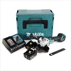 Makita DGA 513 RGJ Akku Winkelschleifer 18 V 125mm Brushless + 2x Akku 6,0Ah + Ladegerät + Makpac - Toolbrothers