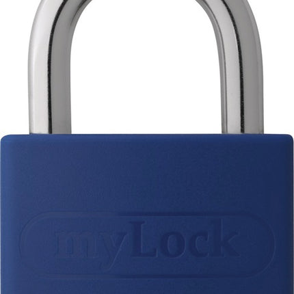 Cadenas à cylindre ABUS T65AL/40 bleu lisse. Corps de serrure largeur 43 mm (3000280252).