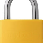 Cadenas à cylindre ABUS T65AL/40 jaune, étiquette de verrouillage, largeur du corps 43 mm (3000280255)