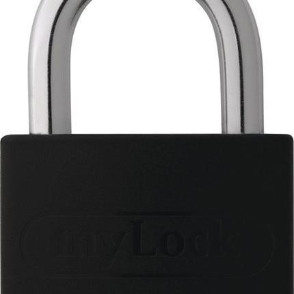 Cadenas à cylindre ABUS T65AL/40 noir lisse. Corps de serrure largeur 43 mm (3000280260).