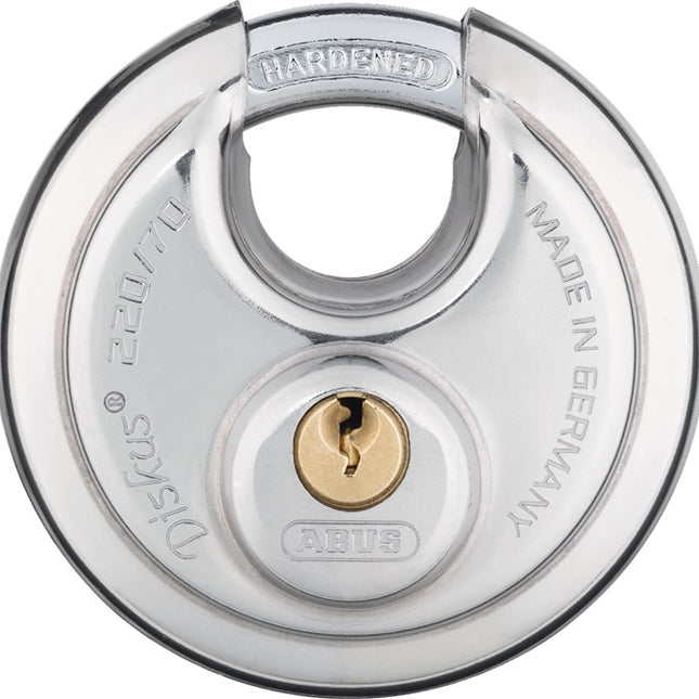 Cadenas à cylindre ABUS 220/70 largeur du corps de serrure 70 mm (3000280272)