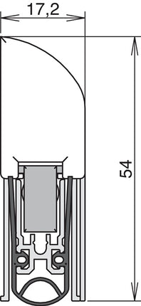 ATHMER Joint de porte Ex L-15 FS C-0 1 côté Longueur 805 mm Largeur 17,2 mm ( 3327023113 )