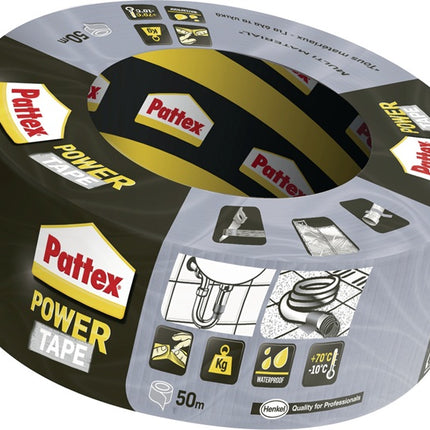 PATTEX ruban en tissu power tape gris argenté (4000353091)