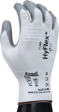 Gants ANSELL HyFlex 11-800 taille 8 blanc/gris ( 4000371393 )
